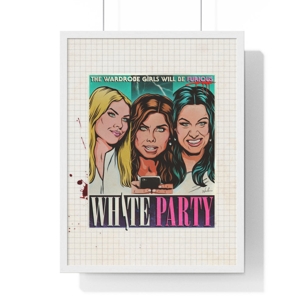 WHITE PARTY - Premium Framed Vertical Poster