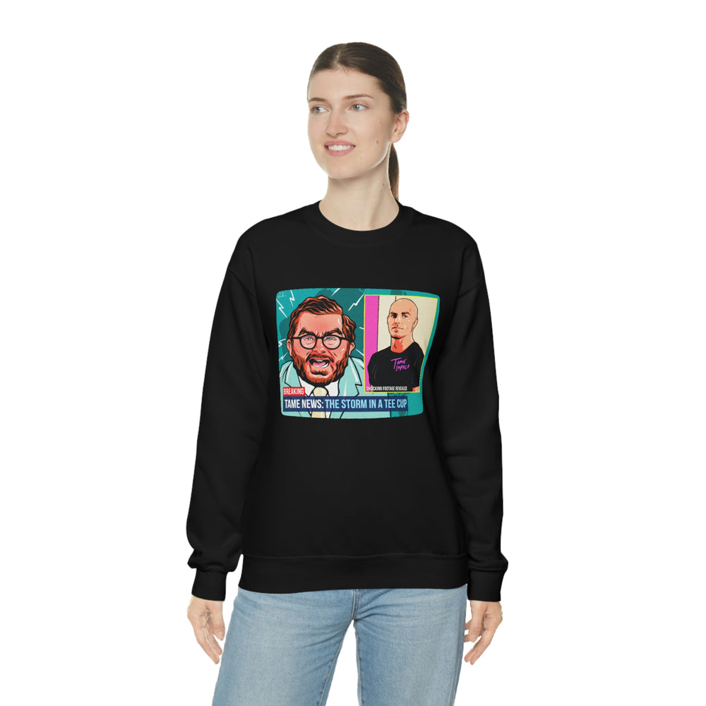 TAME NEWS [Australian-Printed] - Unisex Heavy Blend™ Crewneck Sweatshirt