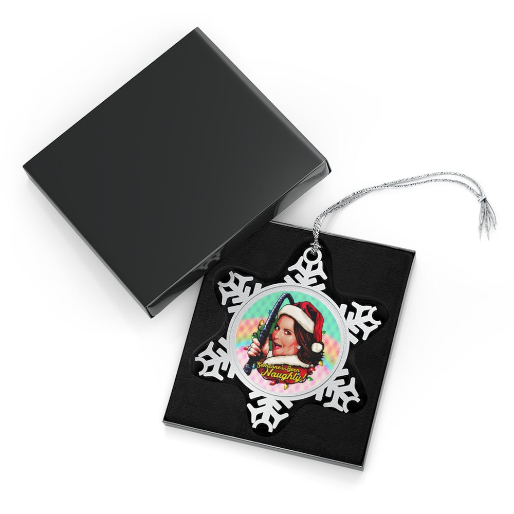 Someone's Been Naughty! [Australian-Printed] - Pewter Snowflake Ornament