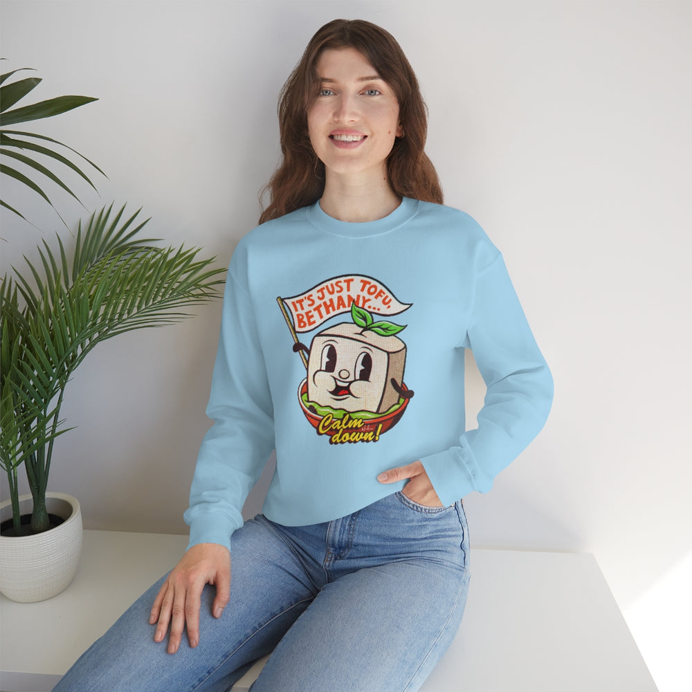 It's Just Tofu, Bethany - Unisex Heavy Blend™ Crewneck Sweatshirt