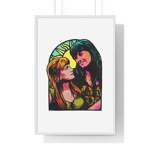 XENA X GABRIELLE - Premium Framed Vertical Poster