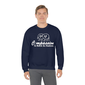 Compassion Is Back In Fashion [Australian-Printed] - Unisex Heavy Blend™ Crewneck Sweatshirt