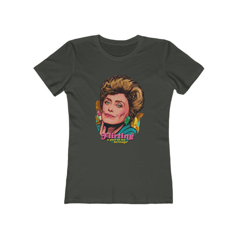 Flirting Is Part Of My Heritage! - Women's The Boyfriend Tee