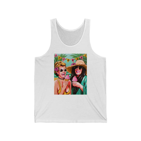 Ice Cream In St Tropez - Unisex Jersey Tank