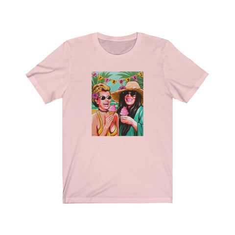 Ice Cream In St Tropez - Unisex Jersey Short Sleeve Tee