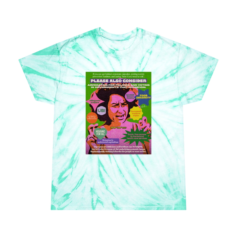 Cupcakes And Hotlines - Tie-Dye Tee, Cyclone