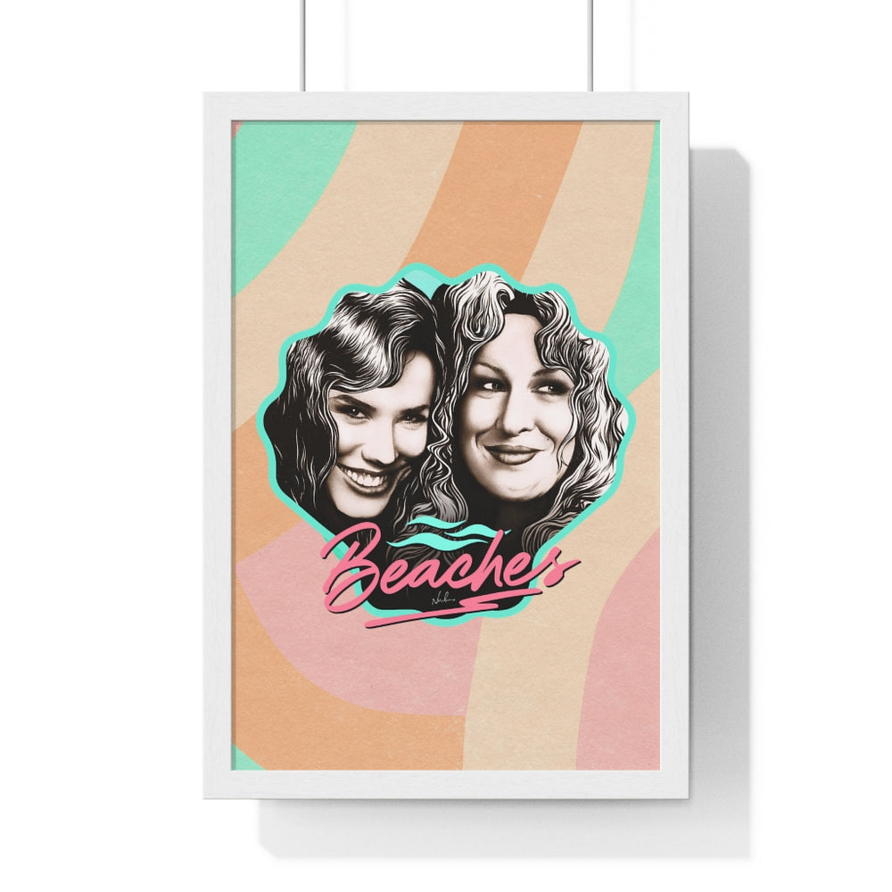 BEACHES [Coloured BG] - Premium Framed Vertical Poster