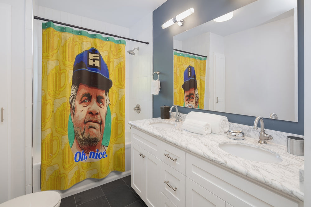 OH, NICE - Shower Curtains