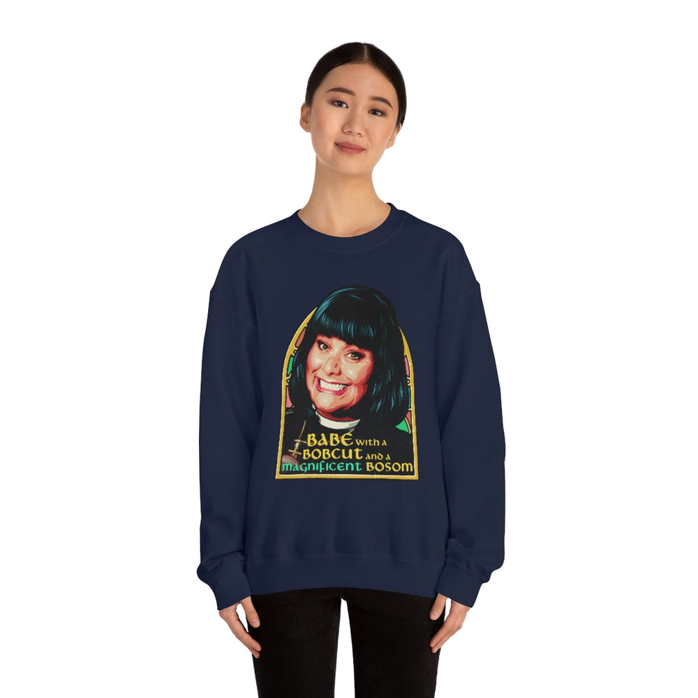 Babe With A Bobcut And A Magnificent Bosom [Australian-Printed] - Unisex Heavy Blend™ Crewneck Sweatshirt