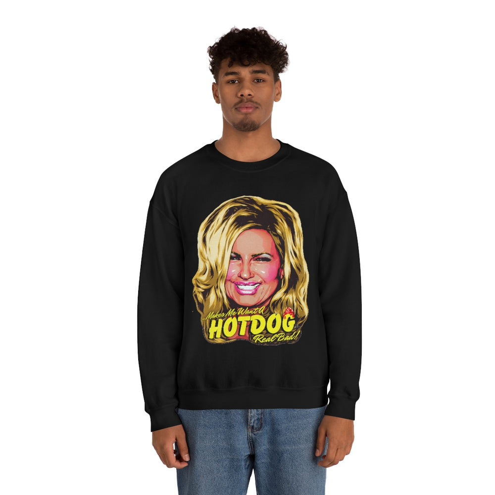 Makes Me Want A Hot Dog Real Bad! [Australian-Printed] - Unisex Heavy Blend™ Crewneck Sweatshirt