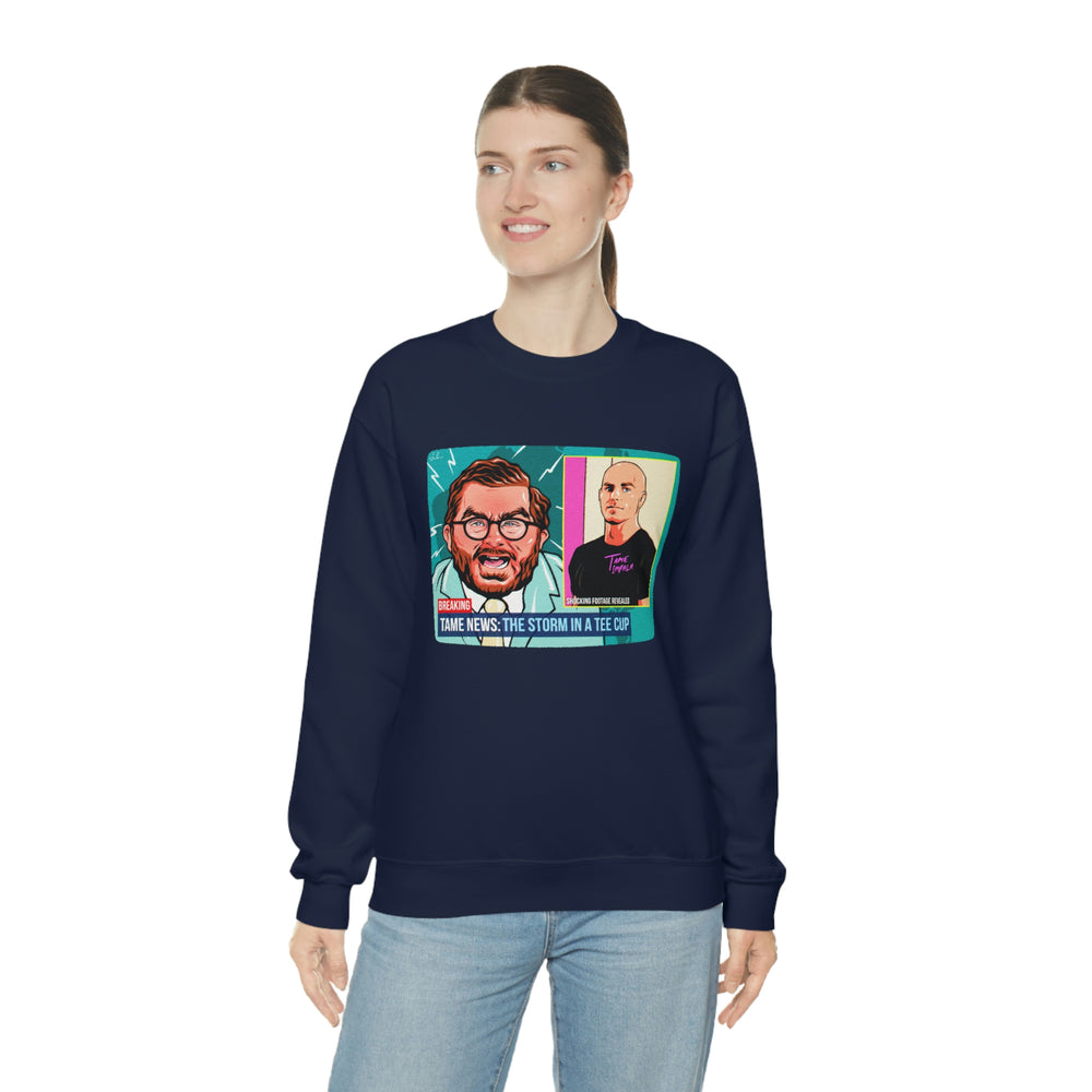 TAME NEWS [Australian-Printed] - Unisex Heavy Blend™ Crewneck Sweatshirt