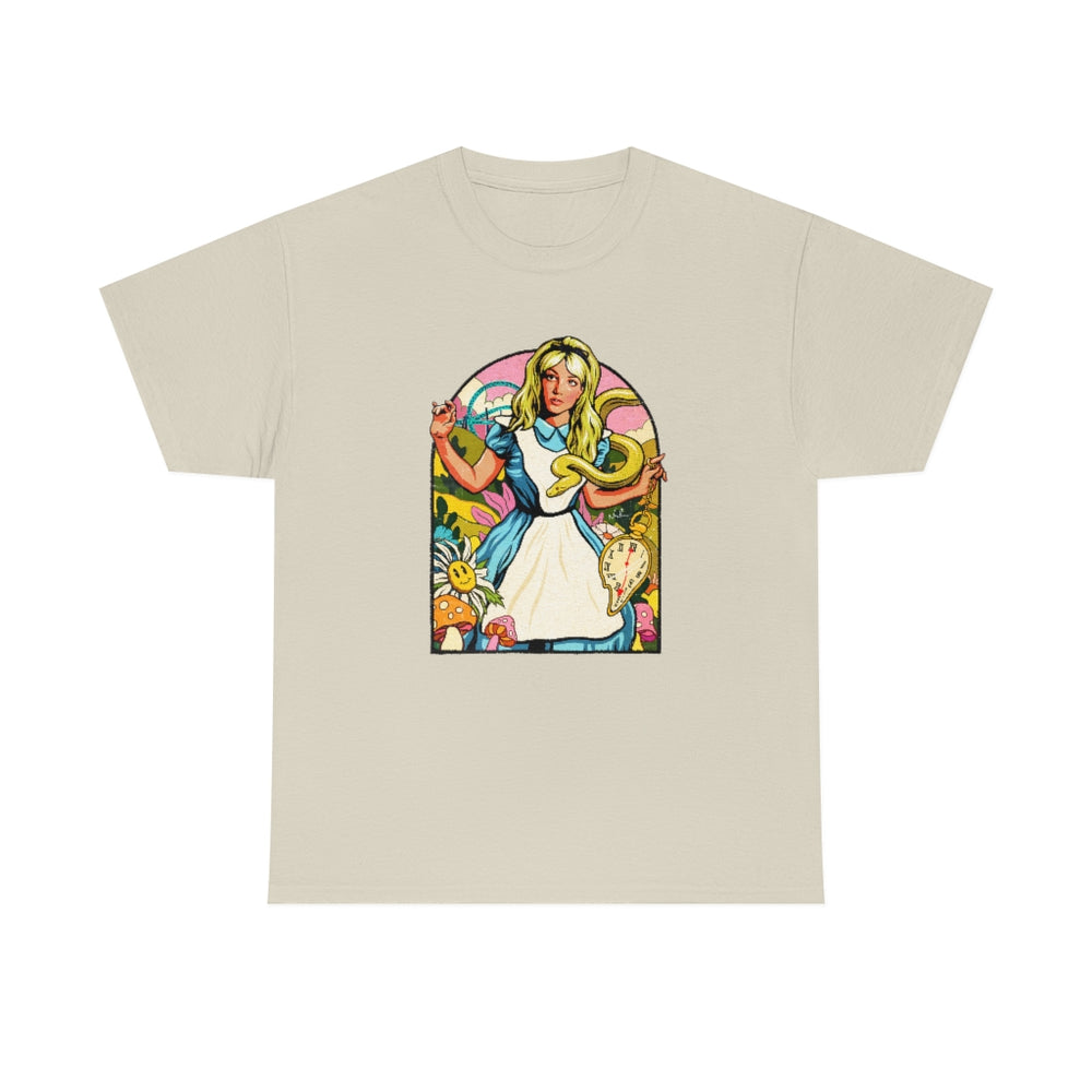 Down The Rabbit Hole [Australian-Printed] - Unisex Heavy Cotton Tee