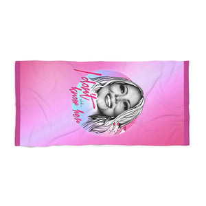 I DON'T KNOW HER - Beach Towel