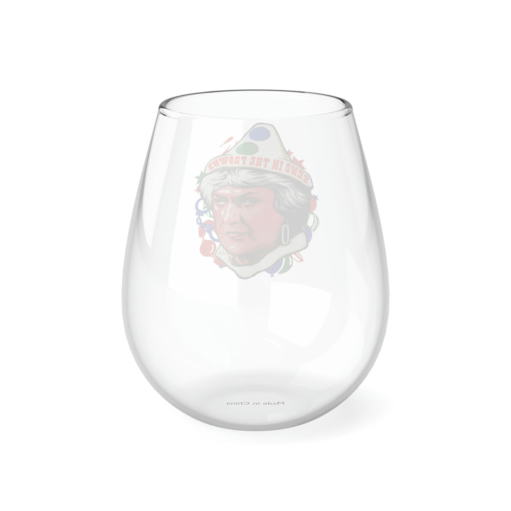 Send In The Frowns - Stemless Glass, 11.75oz