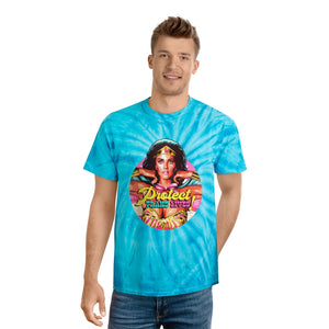 PROTECT TRANS LIVES - Tie-Dye Tee, Cyclone