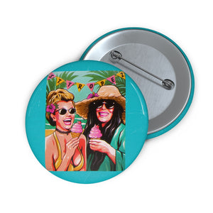 Ice Cream In St. Tropez - Custom Pin Buttons