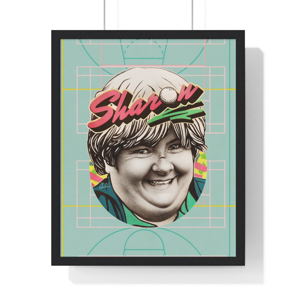 Sharon [Coloured BG] - Premium Framed Vertical Poster