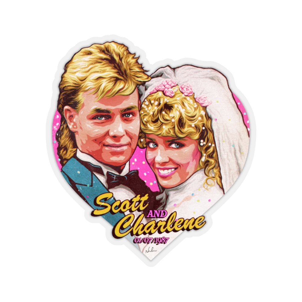 Scott and Charlene - Kiss-Cut Stickers