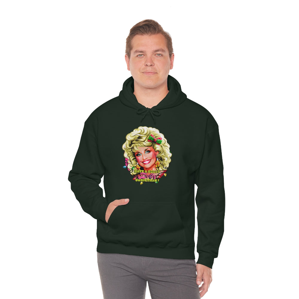 Have A Holly Dolly Christmas! - Unisex Heavy Blend™ Hooded Sweatshirt