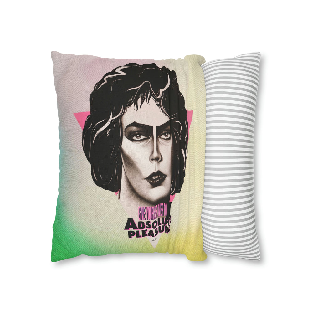 Give Yourself Over To Absolute Pleasure - Spun Polyester Square Pillow Case 16x16" (Slip Only)
