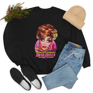 I'd Rather Leave My Children With A Drag Queen [Australian-Printed] - Unisex Heavy Blend™ Crewneck Sweatshirt