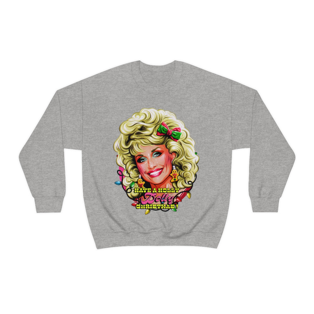 Have A Holly Dolly Christmas! [Australian-Printed] - Unisex Heavy Blend™ Crewneck Sweatshirt