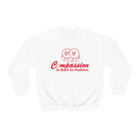 Compassion Is Back In Fashion [Australian-Printed] - Unisex Heavy Blend™ Crewneck Sweatshirt