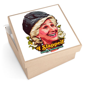 I Slapped Ousier Boudreaux! - Square Vinyl Stickers