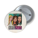 WHITE PARTY - Custom Pin Buttons