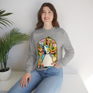 Down The Rabbit Hole [Australian-Printed] - Unisex Heavy Blend™ Crewneck Sweatshirt