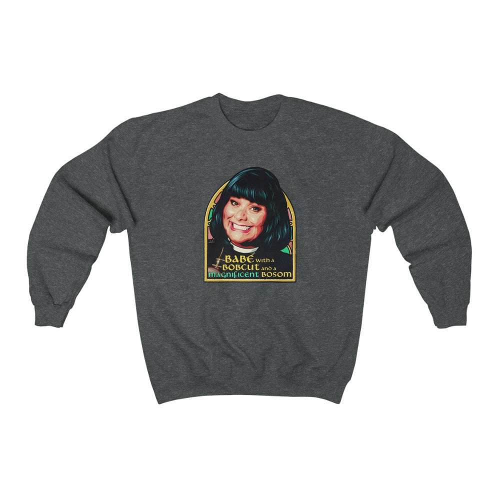 Babe With A Bobcut And A Magnificent Bosom - Unisex Heavy Blend™ Crewneck Sweatshirt