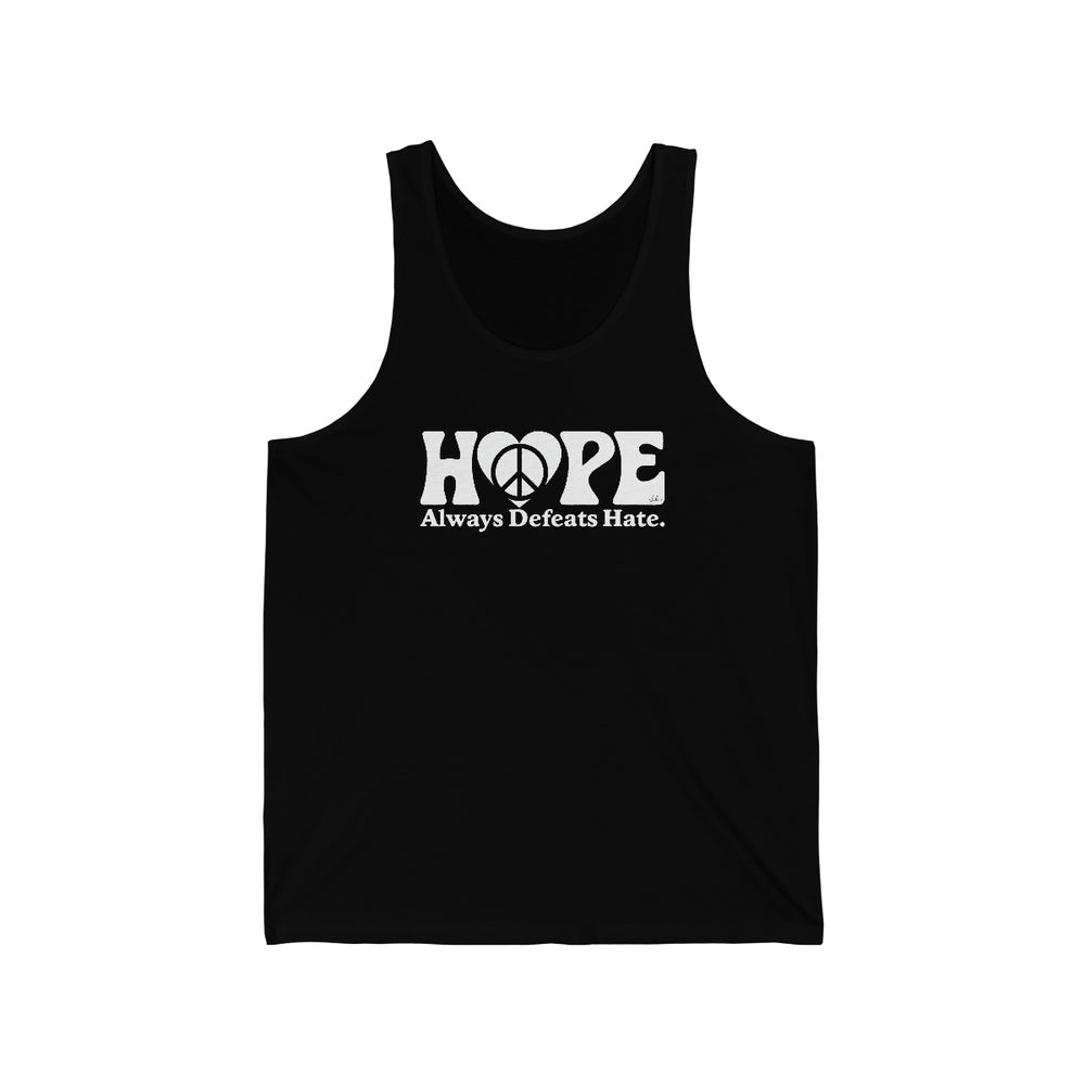 Hope Always Defeats Hate - Unisex Jersey Tank - Unisex Jersey Tank