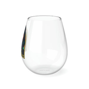 Babe With A Bobcut And A Magnificent Bosom - Stemless Glass, 11.75oz