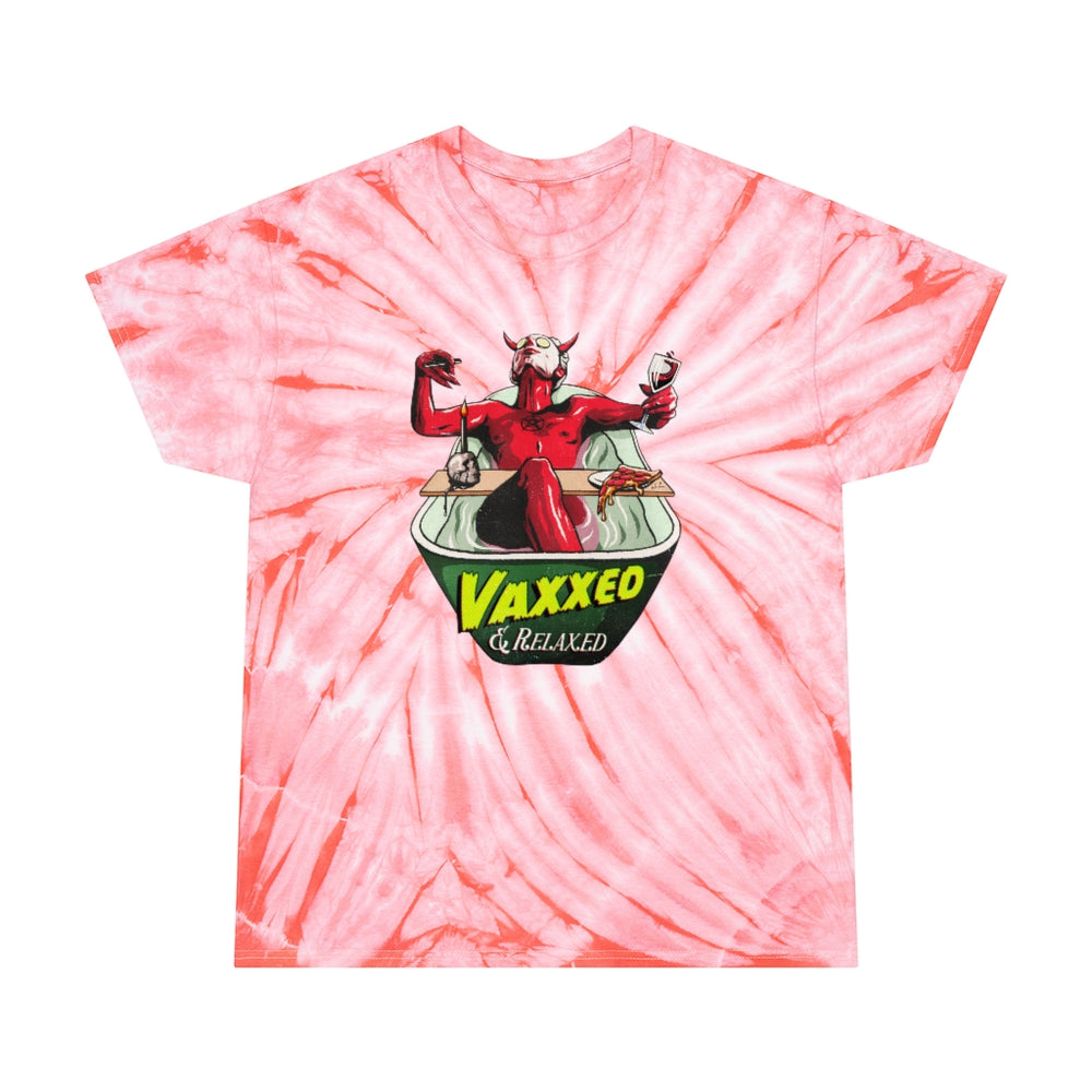 VAXXED + RELAXED - Tie-Dye Tee, Cyclone