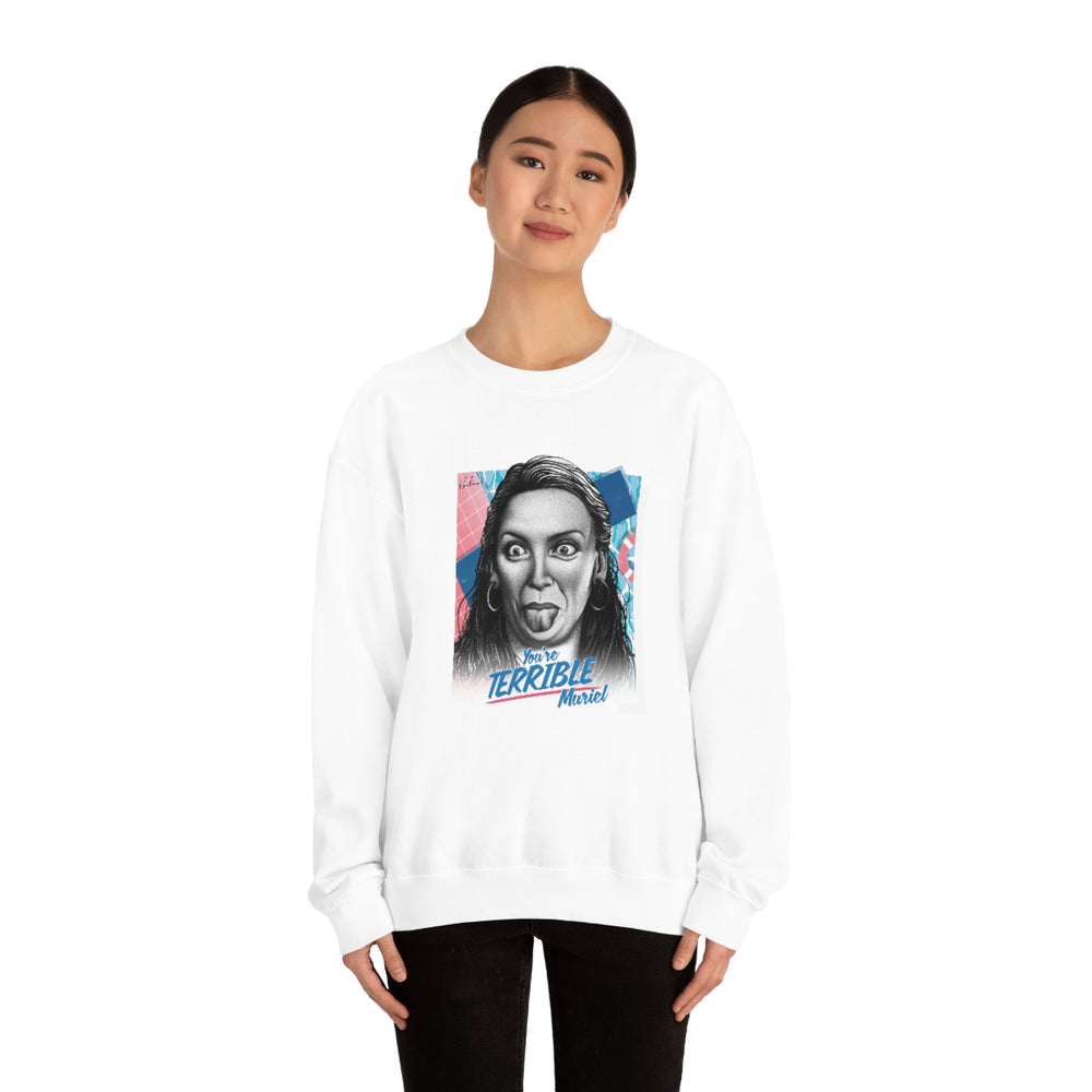 You're Terrible, Muriel [Australian-Printed] - Unisex Heavy Blend™ Crewneck Sweatshirt