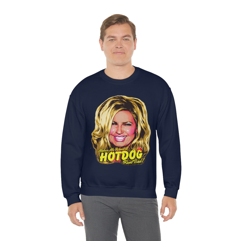 Makes Me Want A Hot Dog Real Bad! [Australian-Printed] - Unisex Heavy Blend™ Crewneck Sweatshirt