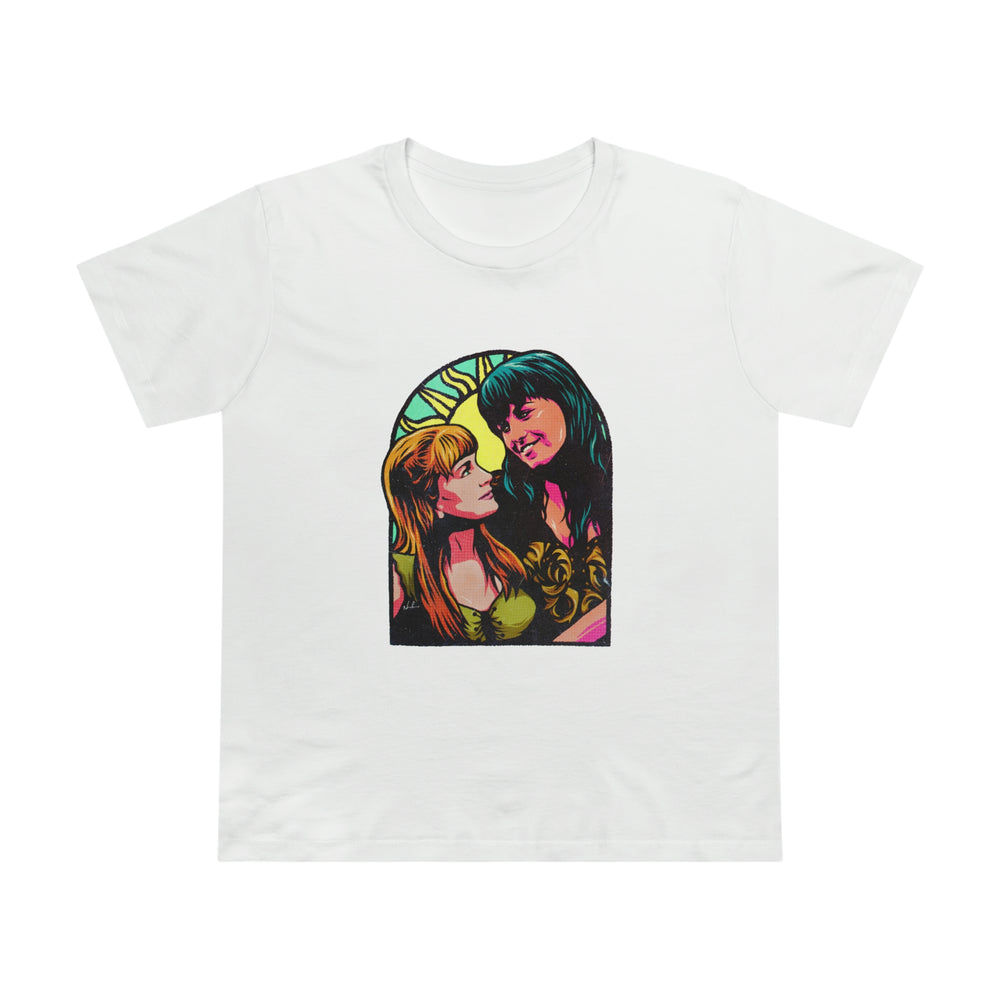 XENA X GABRIELLE [Australian-Printed] - Women’s Maple Tee