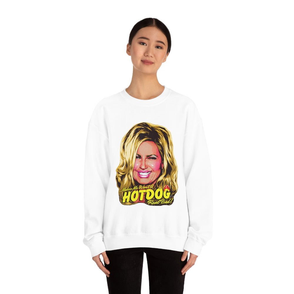 Makes Me Want A Hot Dog Real Bad! [Australian-Printed] - Unisex Heavy Blend™ Crewneck Sweatshirt