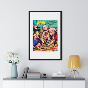Boys And Their Dumb Toys - Premium Framed Vertical Poster
