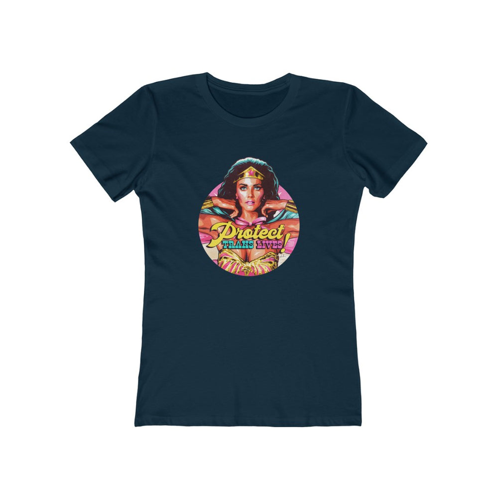 PROTECT TRANS LIVES - Women's The Boyfriend Tee