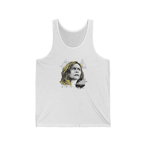 Nazaré Tedesco – Math Lady / Confused Blonde Meme - Unisex Jersey Tank