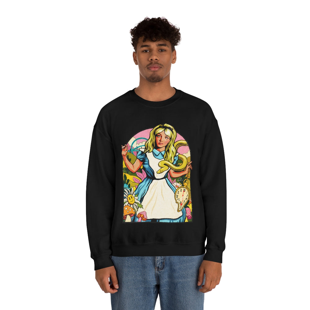 Down The Rabbit Hole [Australian-Printed] - Unisex Heavy Blend™ Crewneck Sweatshirt