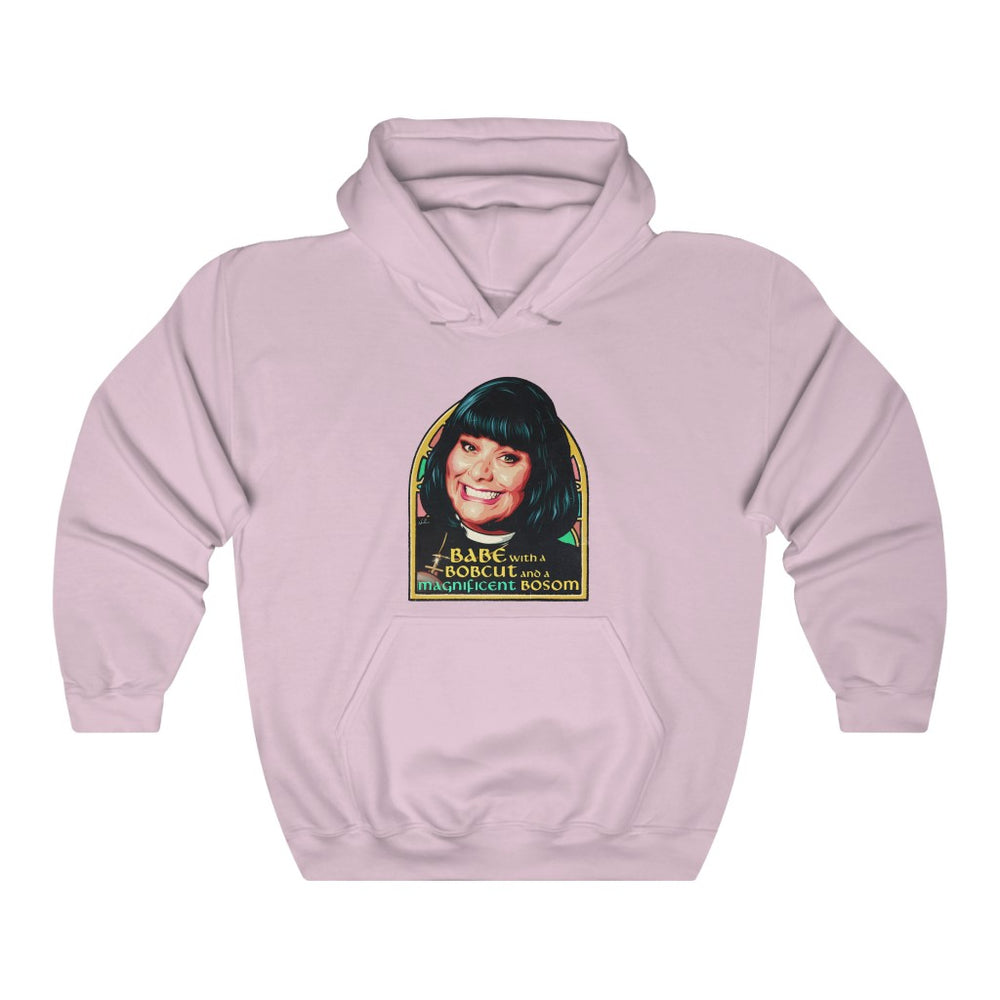 Babe With A Bobcut And A Magnificent Bosom - Unisex Heavy Blend™ Hooded Sweatshirt