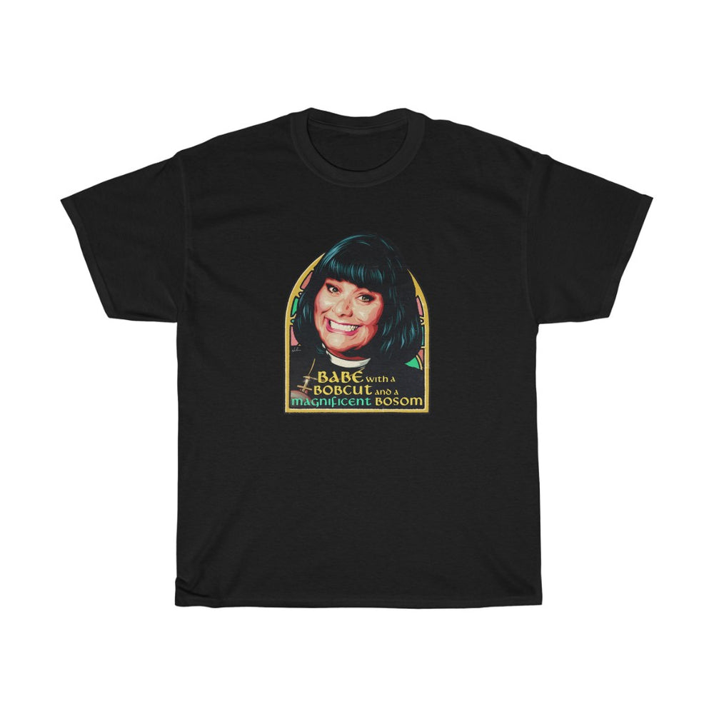 Babe With A Bobcut And A Magnificent Bosom [Australian-Printed] - Unisex Heavy Cotton Tee