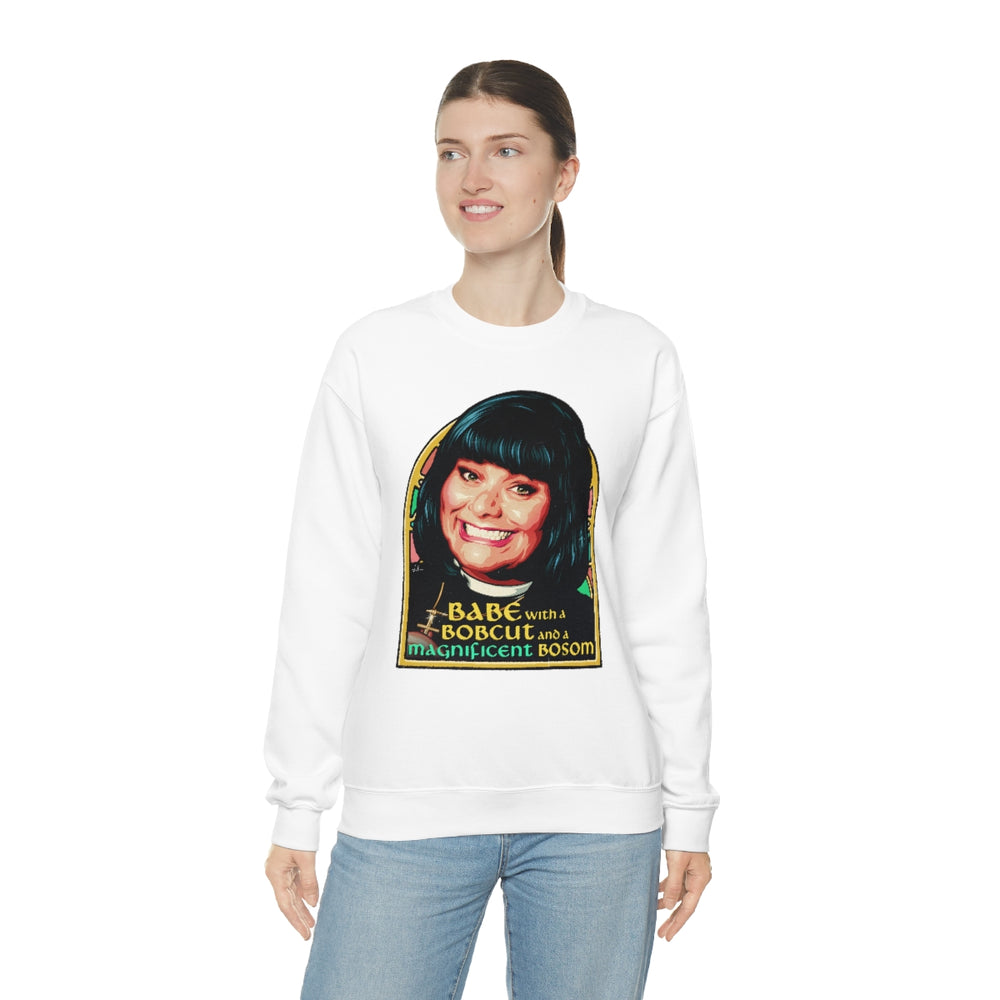 Babe With A Bobcut And A Magnificent Bosom [Australian-Printed] - Unisex Heavy Blend™ Crewneck Sweatshirt