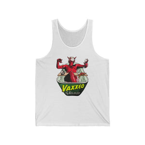 VAXXED + RELAXED - Unisex Jersey Tank - Unisex Jersey Tank