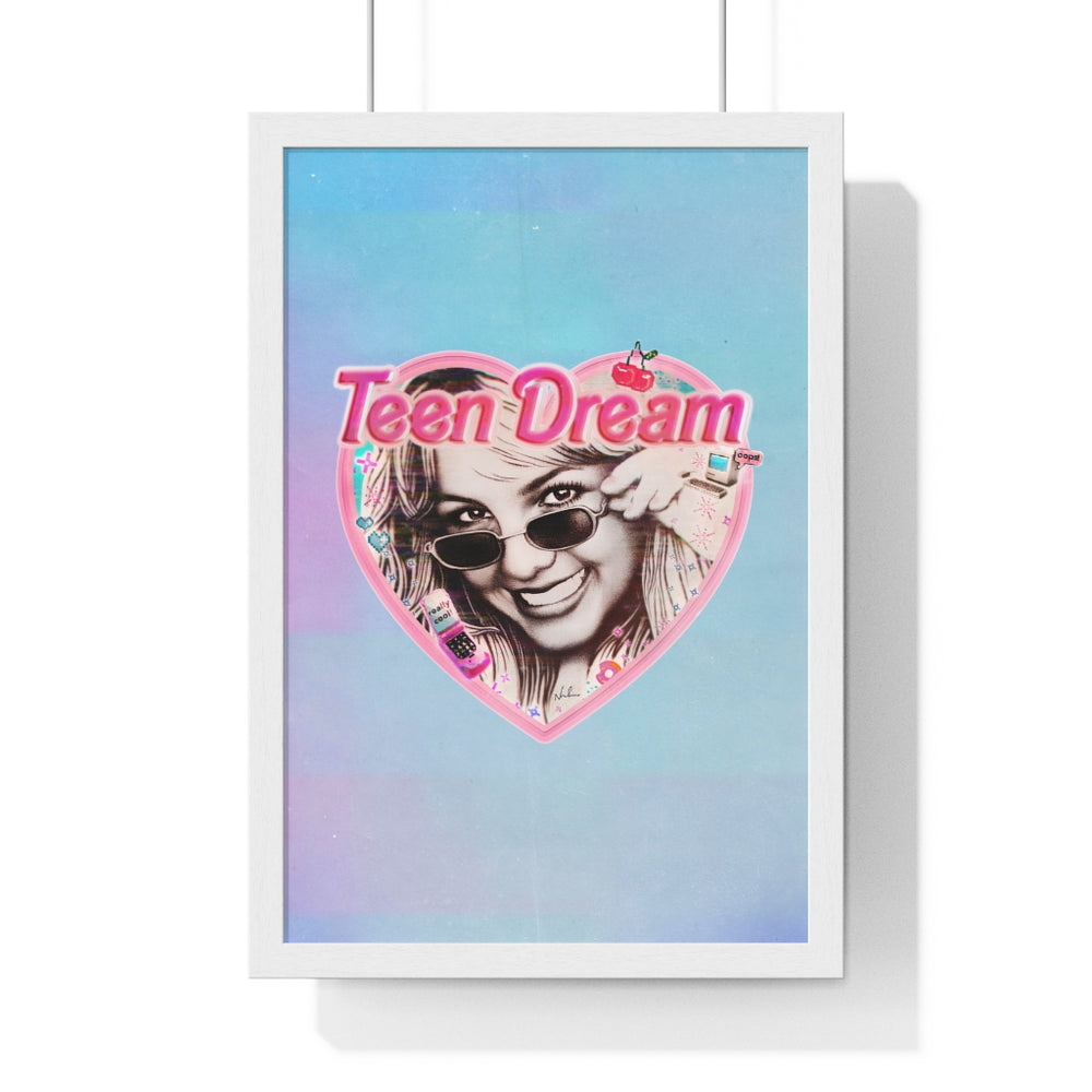 TEEN DREAM [Coloured BG] - Premium Framed Vertical Poster