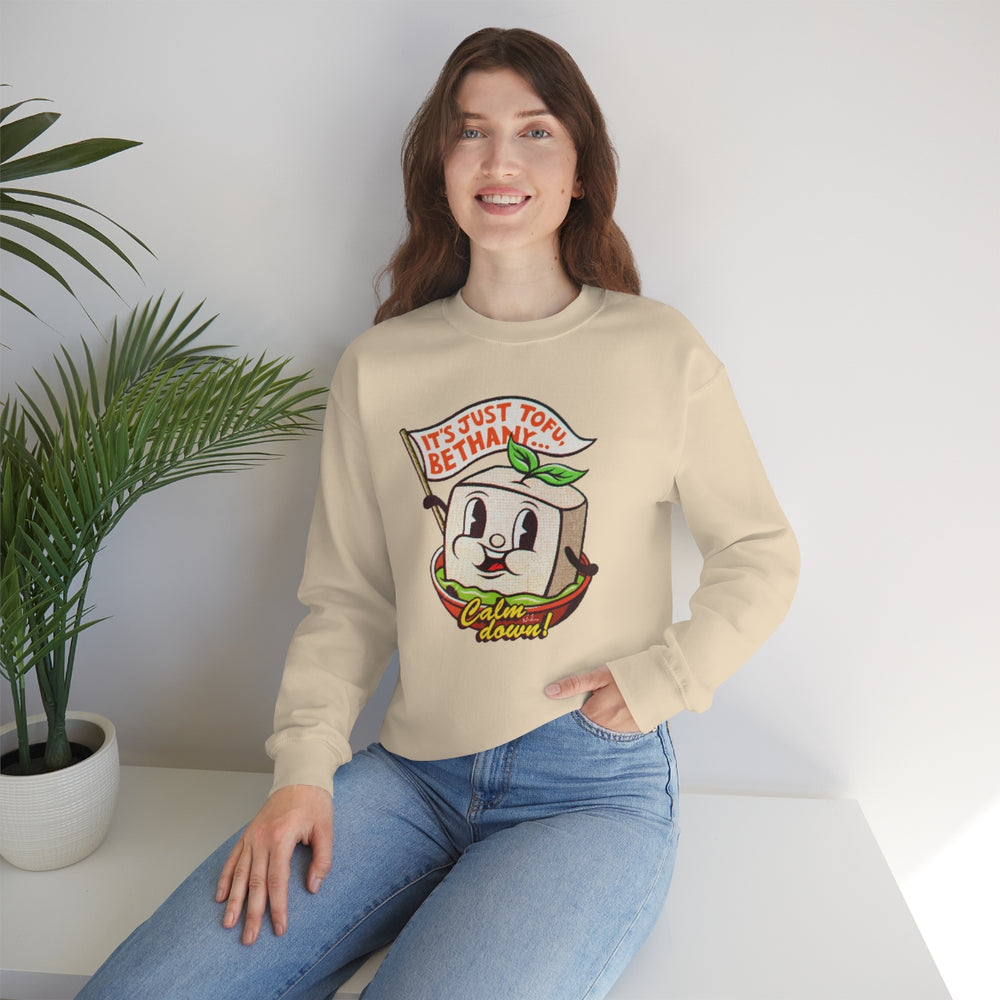 It's Just Tofu, Bethany - Unisex Heavy Blend™ Crewneck Sweatshirt