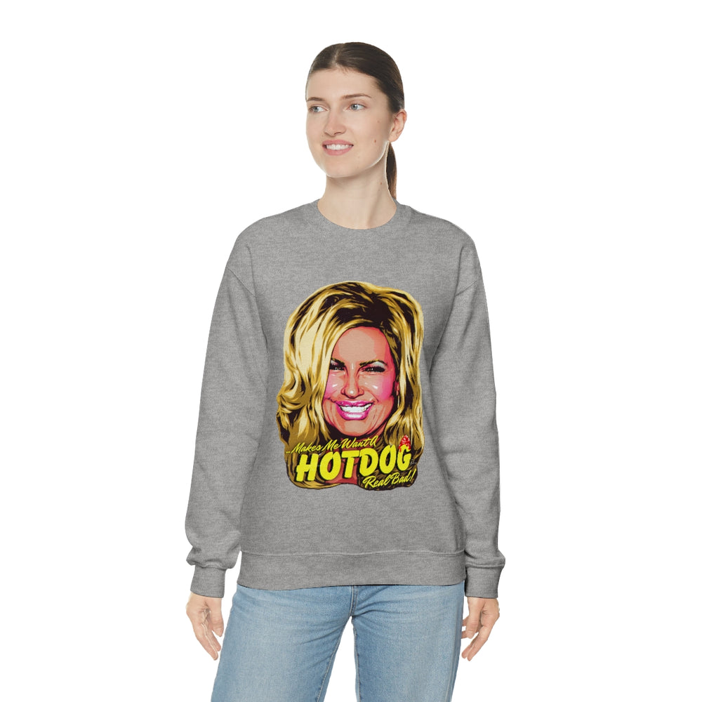 Makes Me Want A Hot Dog Real Bad! [Australian-Printed] - Unisex Heavy Blend™ Crewneck Sweatshirt