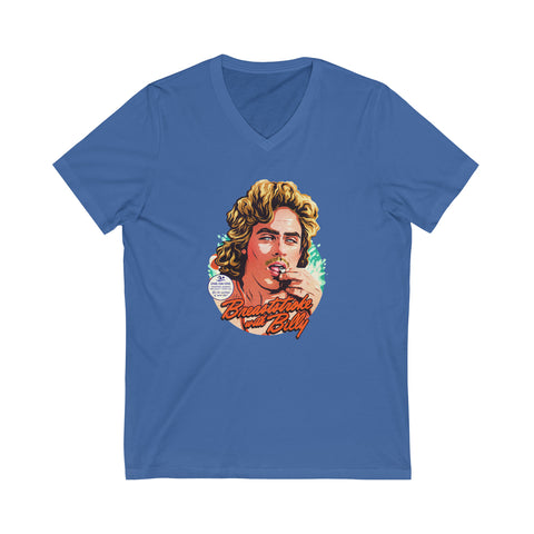 Breaststroke With Billy - Unisex Jersey Short Sleeve V-Neck Tee